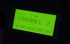 A close up of The Back-up's screen, showing the connection information.