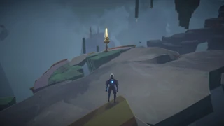 3. After the ascending section with guaranteed geode #2 and before turning right.