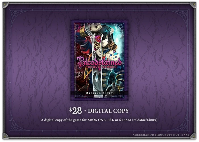 Kickstarter rewards | Bloodstained Wiki | Fandom