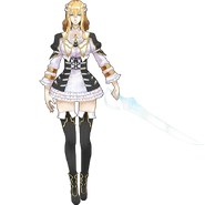 An alternate costume for Miriam, based on her appearance before being cursed.