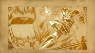 A backstep depicted in the credits of Classic Mode.
