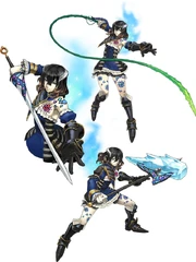 Miriam creating weapons via the powers of Hell.