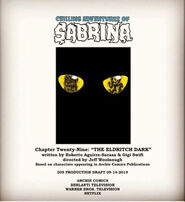 Sabrina Chapter Twenty Nine The Eldritch Dark Poster Draft