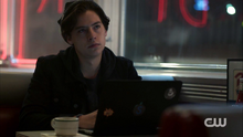 Season 1 Episode 1 The River's Edge Jughead writing