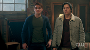 Season 1 Episode 10 The Lost Weekend Jughead and Archie in the garage