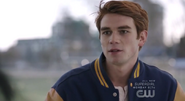 Season 1 Episode 1 The River's Edge Archie in varsity jacket