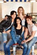 Entertainment Weekly Exclusive Photo KJ Apa, Camila Mendes, Cole Sprouse, and Lili Reinhart