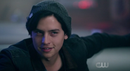 Season 1 Episode 7 In a Lonely Place Jughead smiling