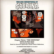Sabrina Chapter Thirty The Uninvited Poster Draft