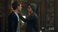 Season 1 Episode 7 In a Lonely Place Archie and Jughead in the garage