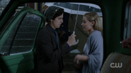 Season 1 Episode 11 To Riverdale and Back Again Betty and Jughead under umbrella