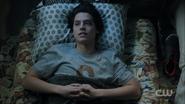 Season 1 Episode 11 To Riverdale and Back Again Jughead laying down