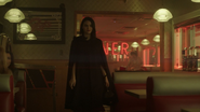 Season 1 Episode 1 The River's Edge Veronica walks inside the diner