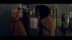 Sabrina finds out from Roz that Dorcas and Agatha are the culprits