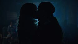Toni and Cheryl kiss