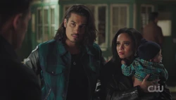 Toni and Fangs remind Kevin that they were raised as Serpents