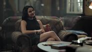 Season 1 Episode 4 The Last Picture Show Veronica sitting in the lounge