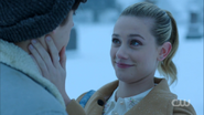 Season 1 Episode 13 The Sweet Hereafter Betty in the snow with Jughead