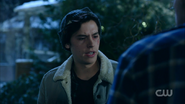 Season 1 Episode 10 The Lost Weekend Jughead cut on the face