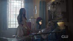 Cheryl taunting a bandaged Penelope