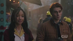 Archie and Tabitha hand out free coffee to Percival's crew