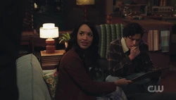 Tabitha and Jughead view the Superteens finale