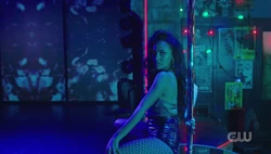 Toni performs the Serpent dance