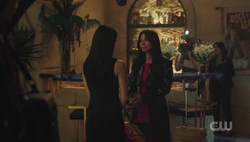 Veronica says goodbye to her mom