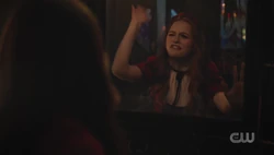 Cheryl trapped in the mirror