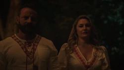 Alice and Frank at the sacrifice