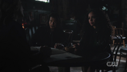 Toni and Fangs speak with the lawyer