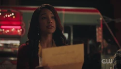 Tabitha reads the letter