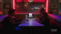 Betty and Jughead at Pop's