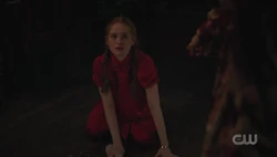 Cheryl on her hands and knees