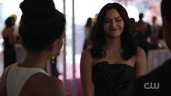 Veronica telling her parents that her charm is working on Nick