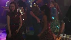 Toni and Cheryl dancing
