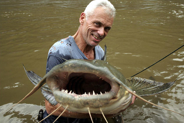 man eating catfish river monsters