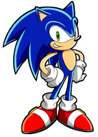 Sonic as he appears in Sonic Chronicles: The Dark Brotherhood