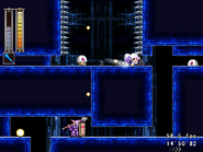 After the Deviled Egg is melted, the player character advances into the corridors of the Iris Quarters.