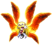 Iris in her final form in ~Freudenstachel~, red wings