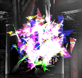 A large cluster of glass formed by the Poltergeist.
