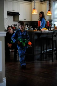 Timmy gets ready to fight the creature.