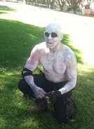 Sullivan in costume as a War Boy.