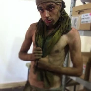 Furner in costume for Fury Road as one of the Wretched.