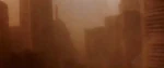 The ruins of Sydney engulfed by a sand storm.