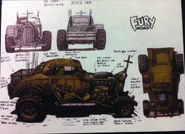 The Nux Car Original Concept Art by Peter Pound