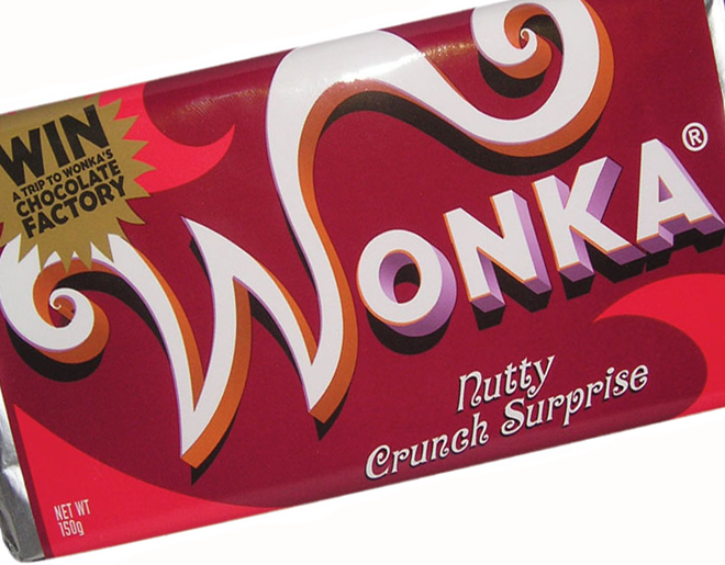 Tablette de chocolat Willy Wonka