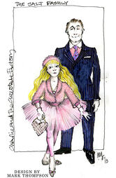 'The Salt Family' design for the 2013 musical