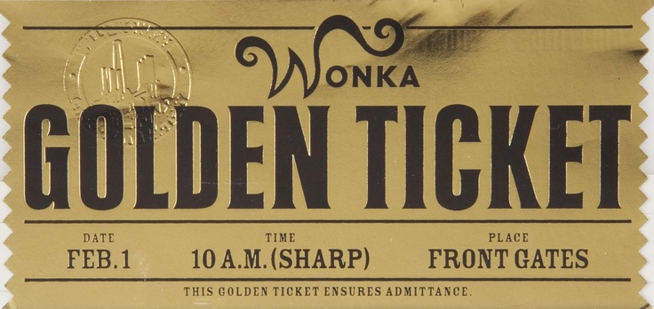 willy wonka golden ticket template full