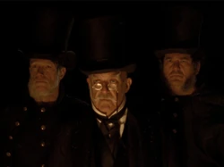 The  and two officers arrive to investigate a scream